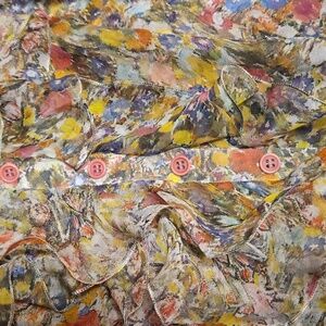 PHILOSOPHY Di ALBERTA FERRETTI Sleeveless Floral Blouse Silk Size 2 ITALY 🇮🇹